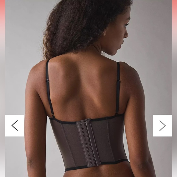 UO Out from Under Modern Love Corset black grey lace with boning - Picture 6 of 14